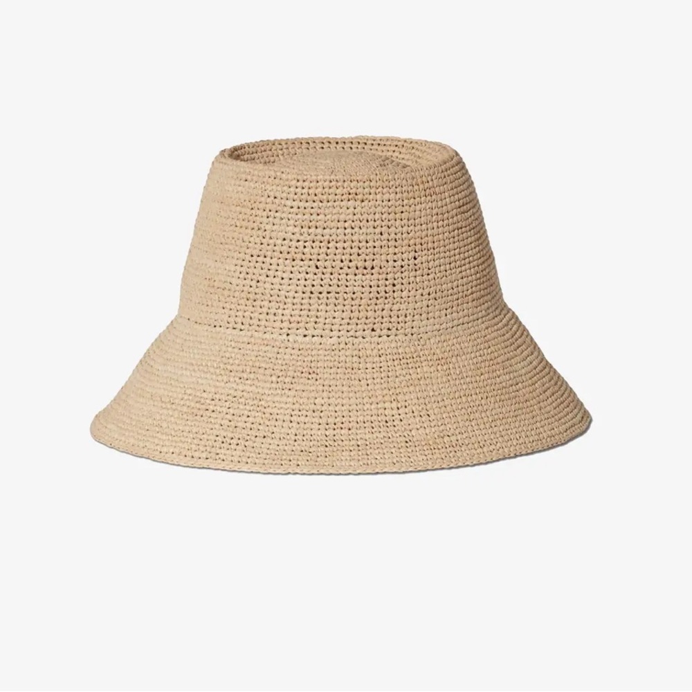 NWT Felix Natural Janessa Leone Tan Woven Raffia Hat
